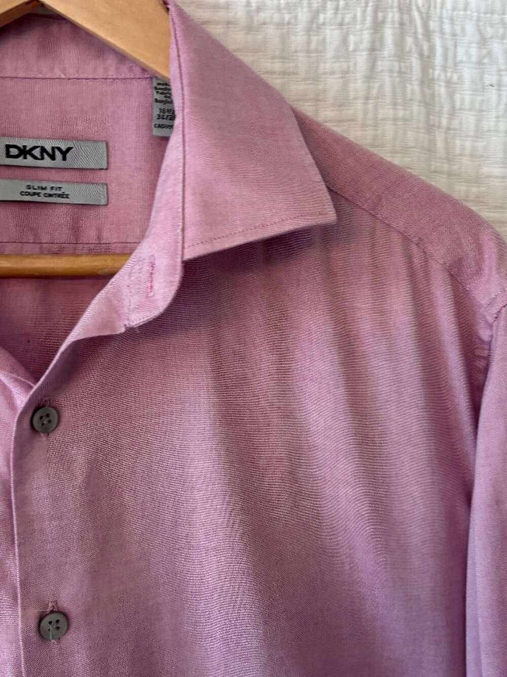 DKNY Slim Fit 100% Cotton 16 1/2. 34/36